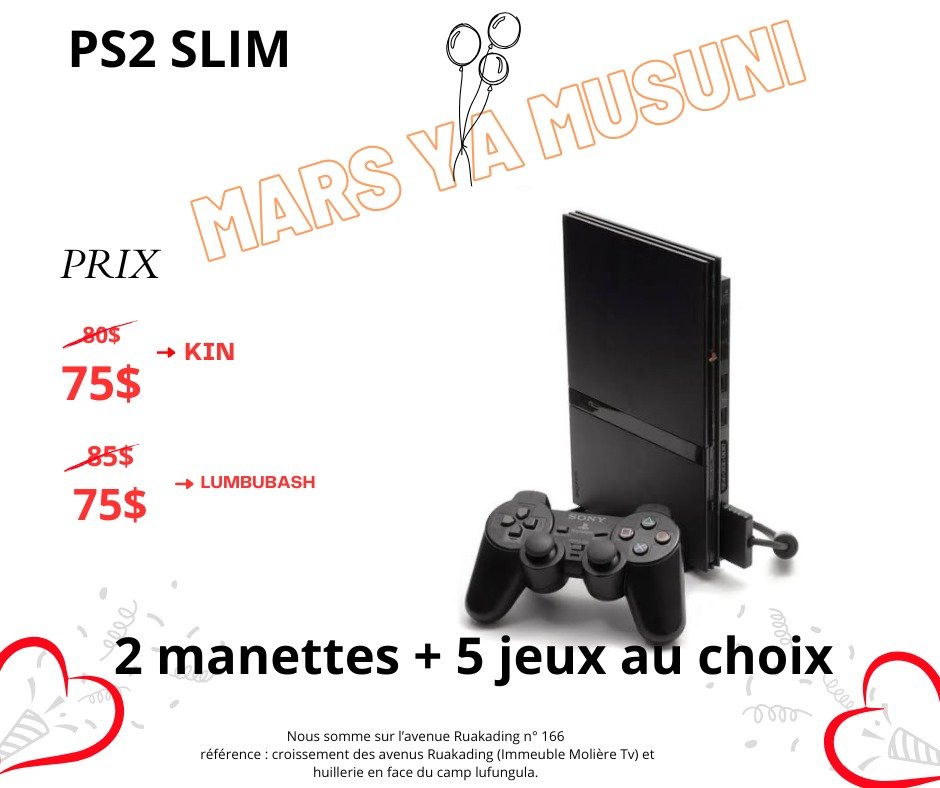 PlayStation 2 d'occasion slime 